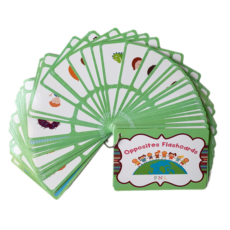 Kids Toys Learning - 100 Karşıt Kavram Kartı İngilizce Kelime