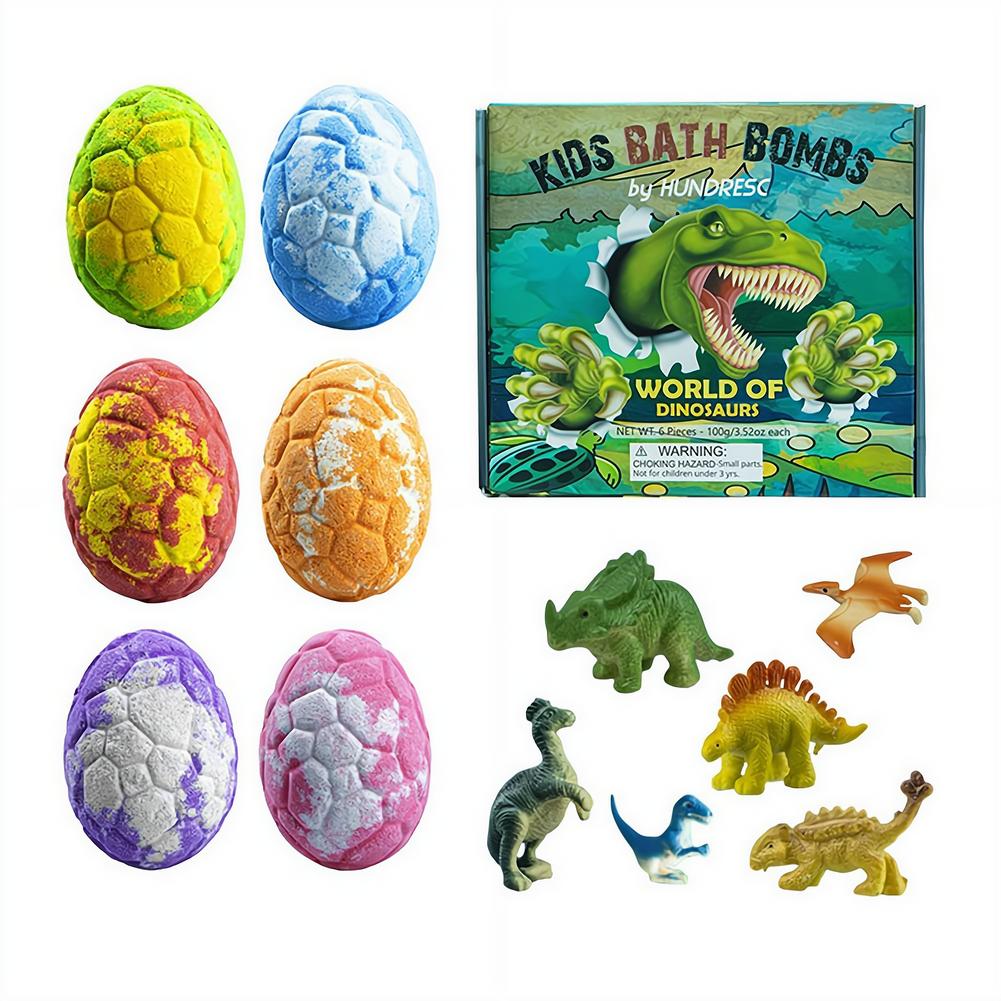 Kids Toys Dinosaur - 6'lı Dinozor Yumurtası Banyo Bombaları, İçinde