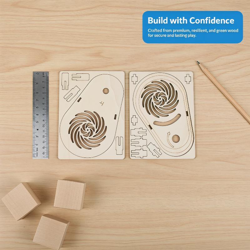 Science Experiment Kit - Eğitim Amaçlı Ahşap Kendin Yap Optik