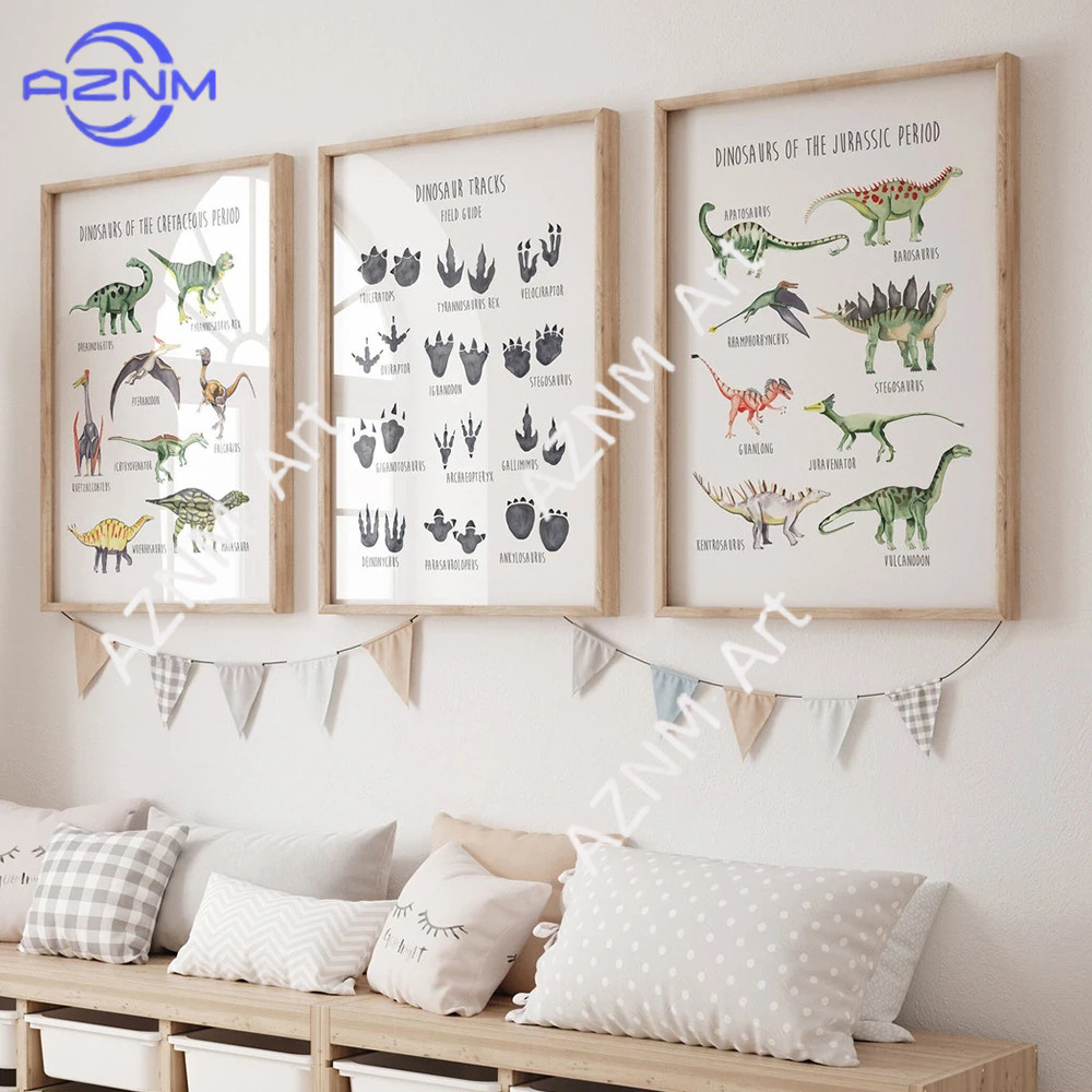 Kids Toys Dinosaur - 1/3 adet, karikatür dinozor türleri İngilizce