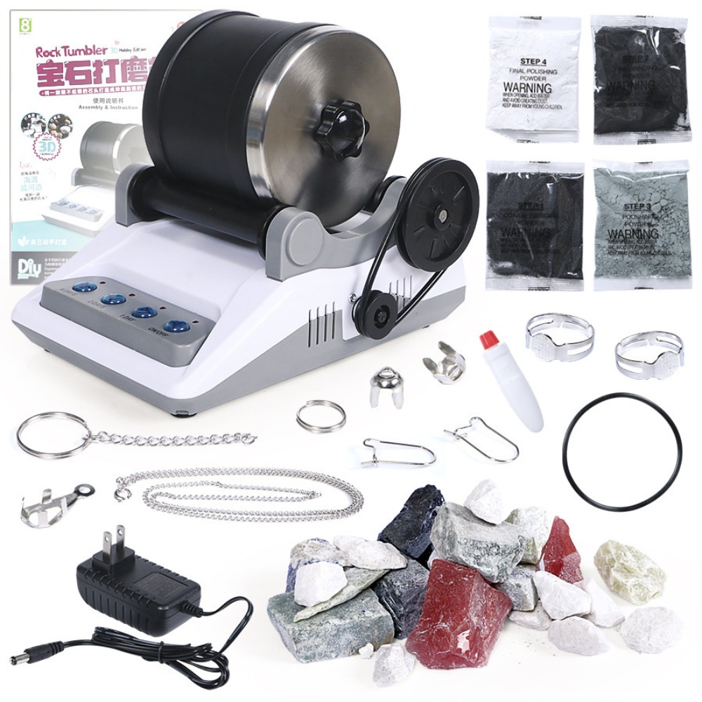 Kids Toys Electric - Elektrikli Taş Parlatma Seti, Ham Değerli