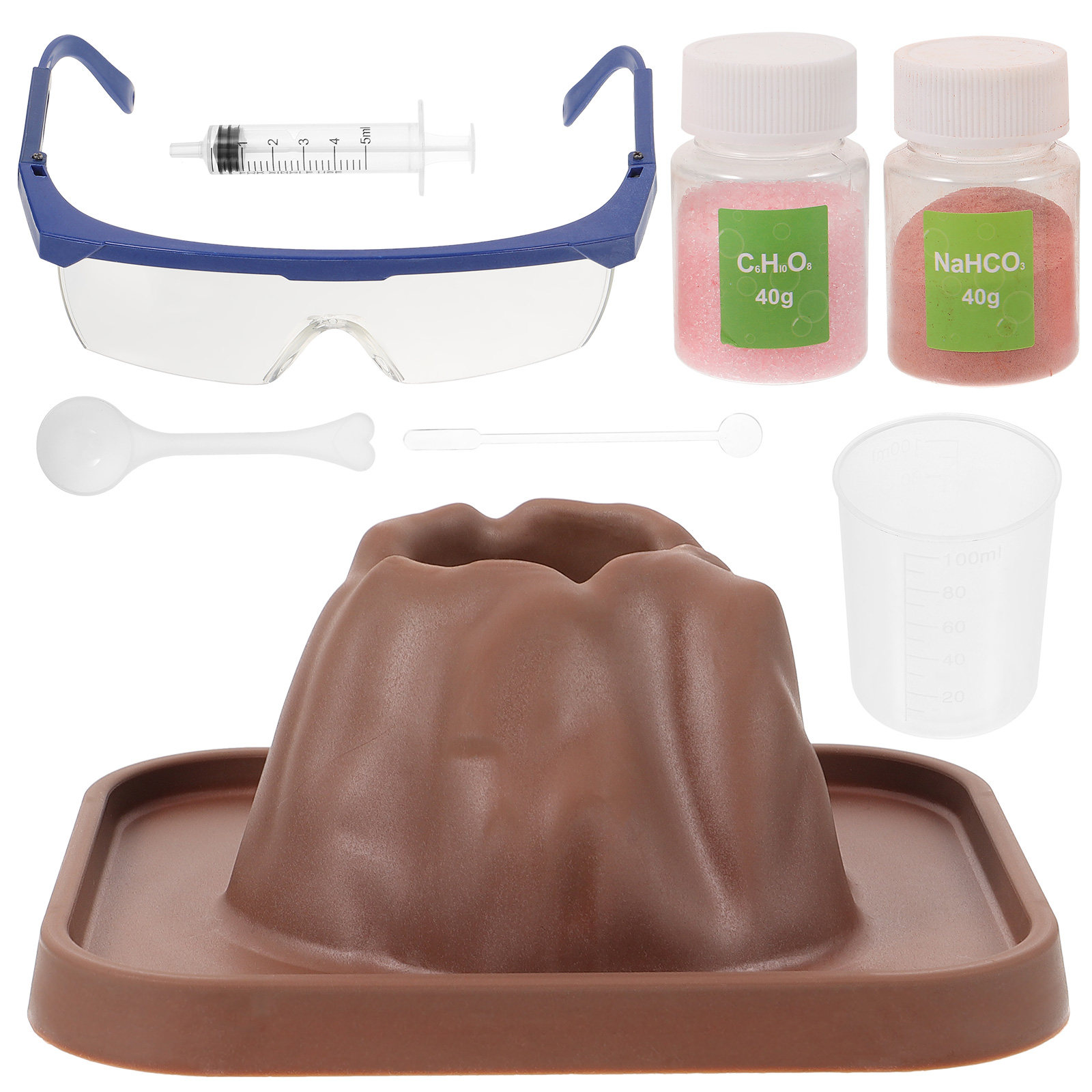 Volcano Experiment Kit - 1 Set Volkan Patlamaları Deneyi Bilim