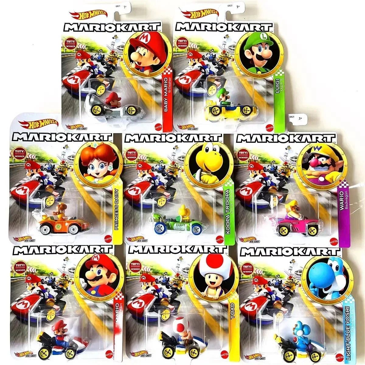 Kids Toys Car - Orijinal sıcak tekerlekler Mario Kart 1: