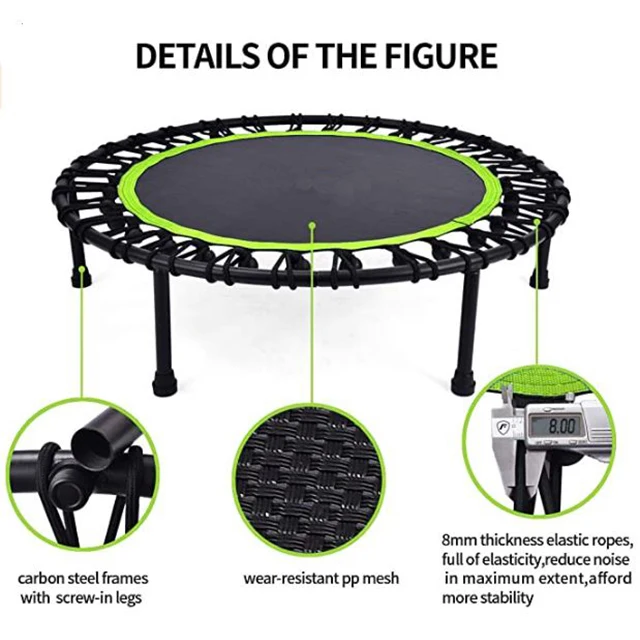 Trampoline Mini Indoor - Katlanabilir İç Mekan Bungee Kordonlu 40