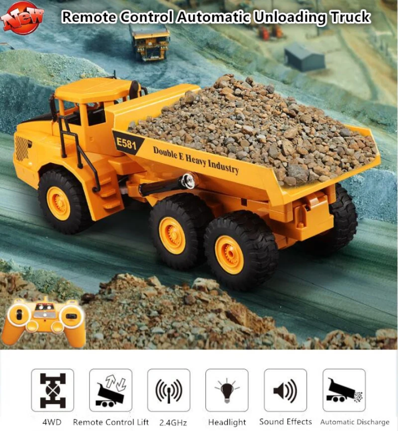 Kids Toys Under 50 - Uzaktan Kumandalı Damperli Kamyon RC 1:20