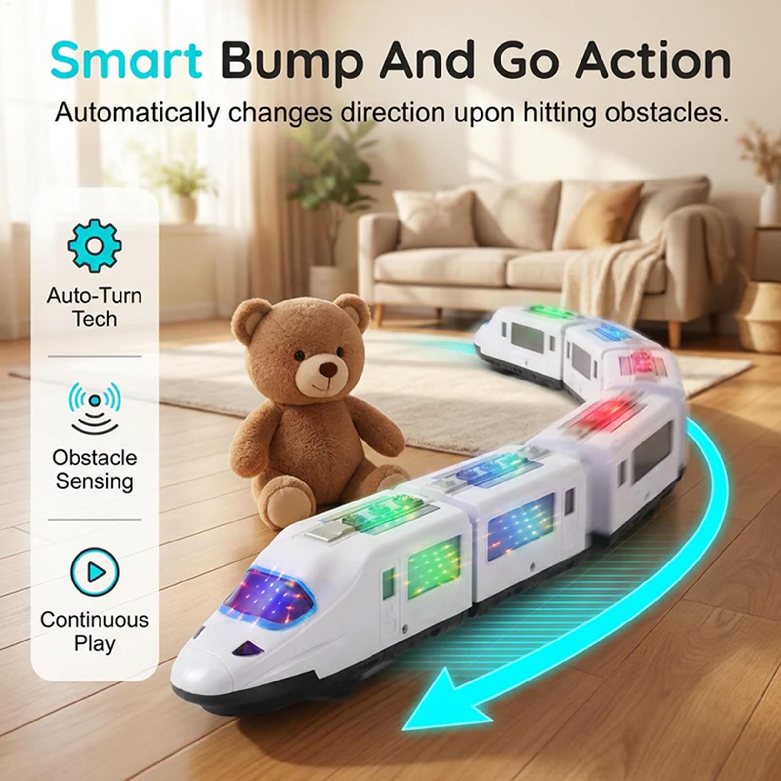 Kids Toys Electric - Çocuklar İçin Oyuncak Tren İnteraktif Retro