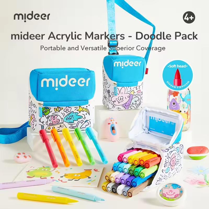 Kids Toys Drawing Easy - Mideer Akrilik Kalemler Graffiti Seti Güçlü