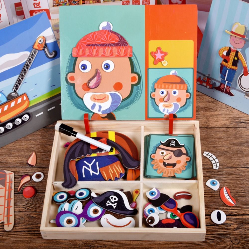 Ahşap Manyetik 3D Bulmacalar Y - Kids Toys Drawing Easy incelemesi ve fiyatı