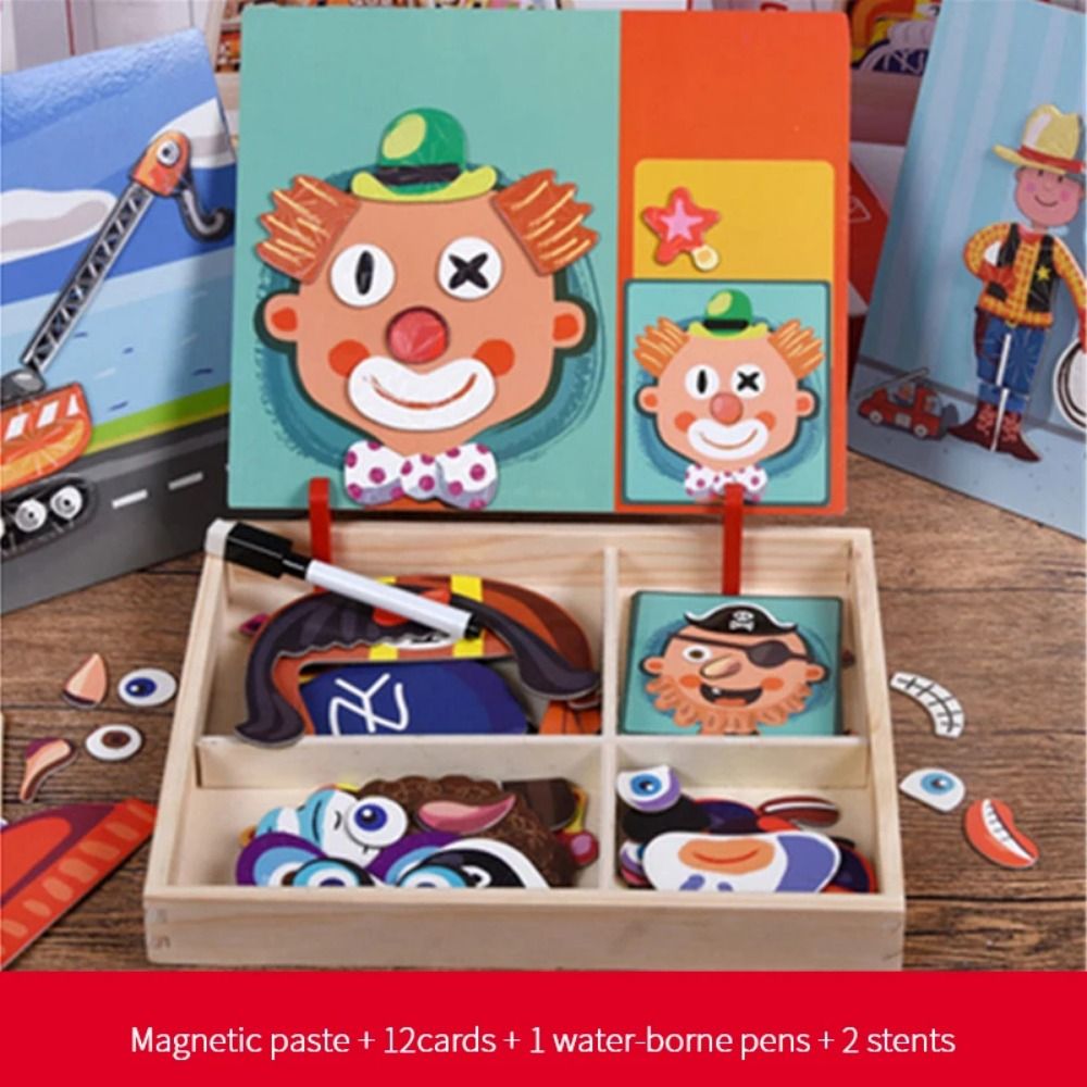 Ahşap Manyetik 3D Bulmacalar Y - Kids Toys Drawing Easy incelemesi ve fiyatı