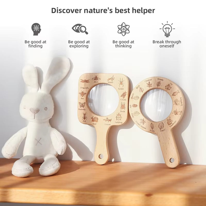 Çocuklar için Ahşap Büyüteç, D - Kids Toys Learning incelemesi ve fiyatı