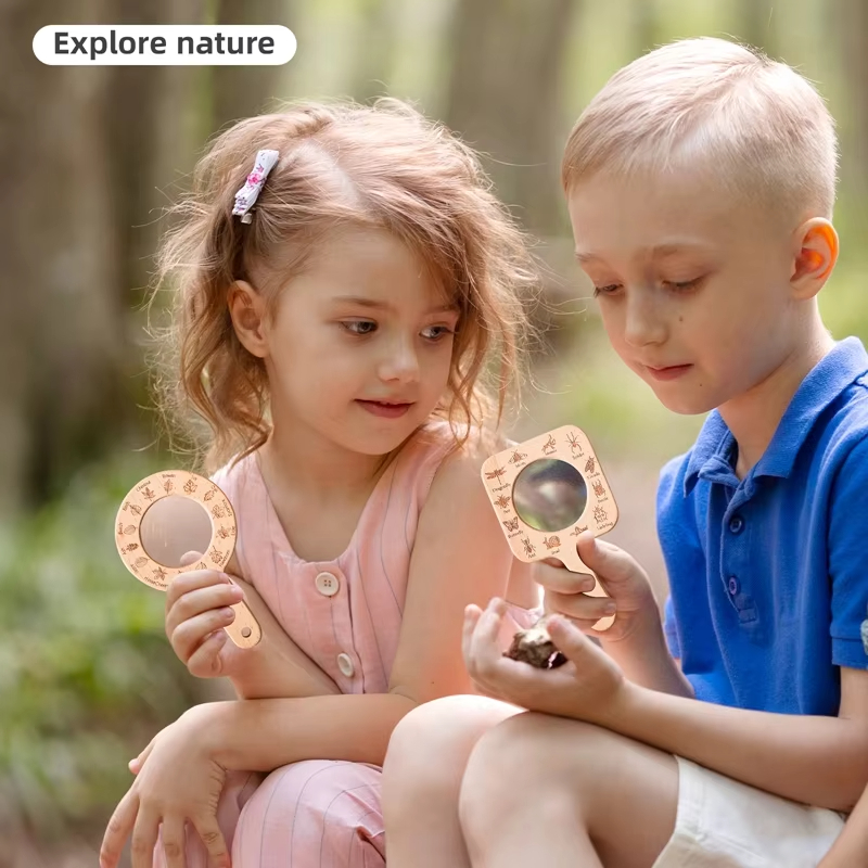 Çocuklar için Ahşap Büyüteç, D - Kids Toys Learning incelemesi ve fiyatı